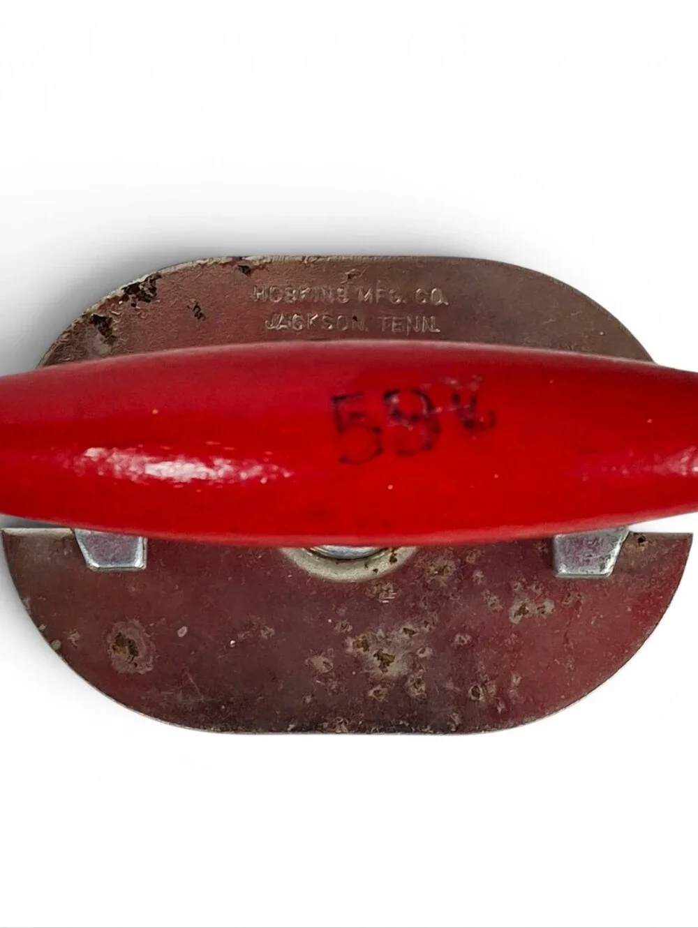 Vintage Red Hoskins MFG Jar Bottle Opener Kitchen Tool Collectible USA